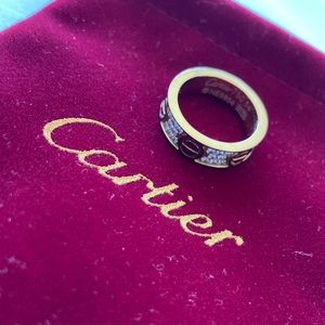 Cartier diamond paced love ring